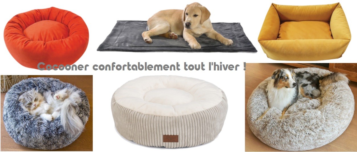 Panier pour chien - coussin apaisant pour chien - sofa luxe pour chien 